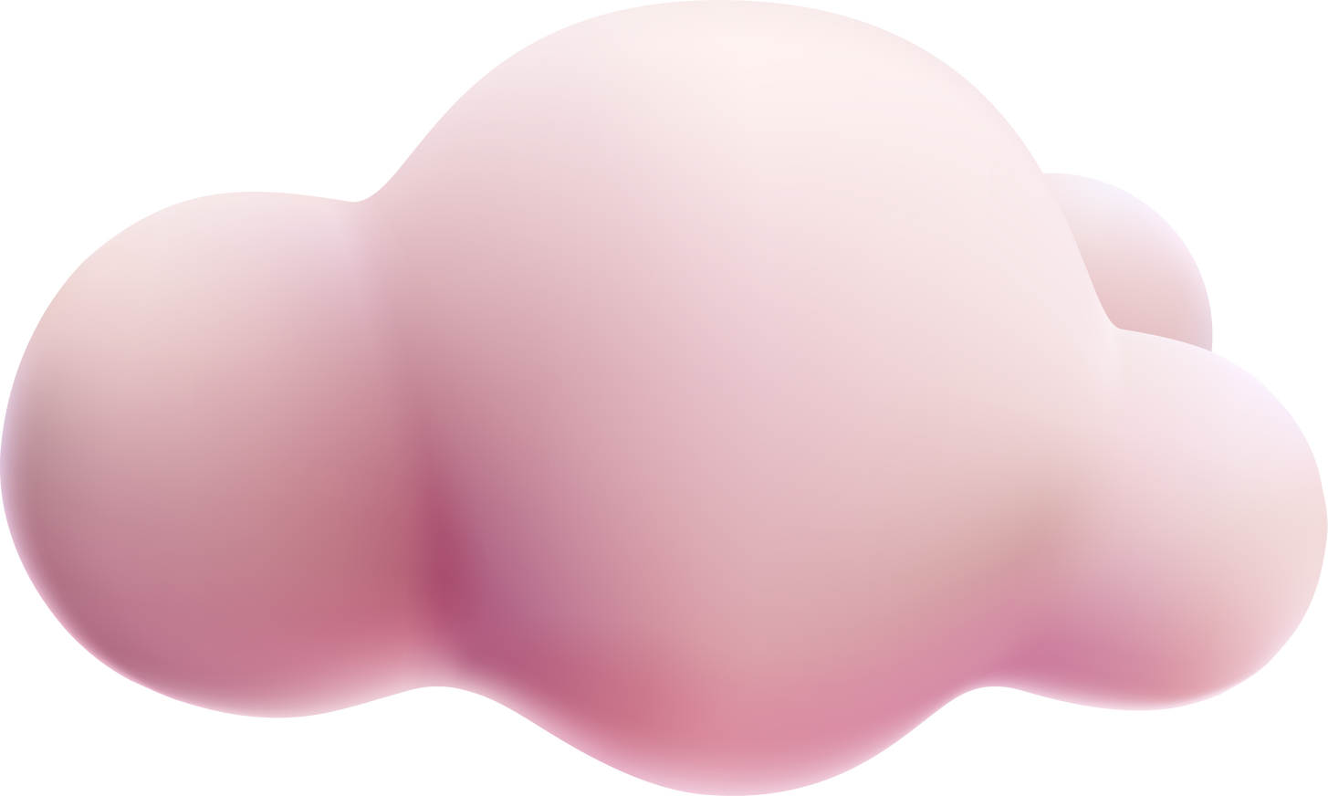 3d fluffy cloud cartoon style