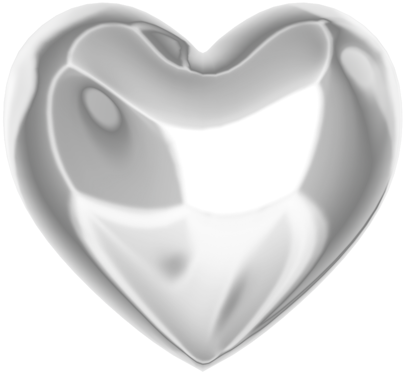 3D Y2K Chrome Heart