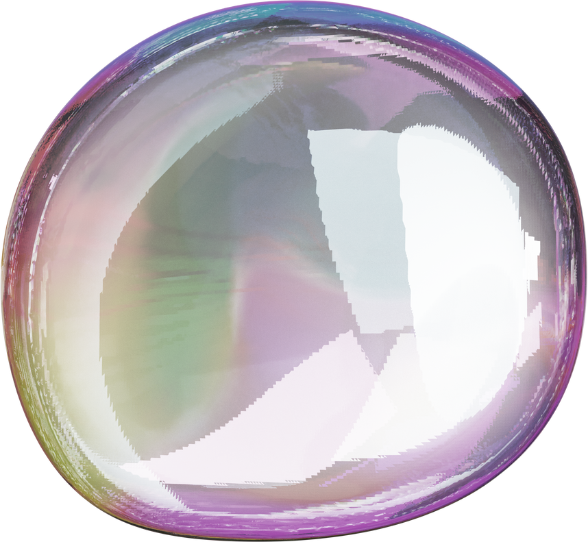 3D Liquid Transparent Modular Blob